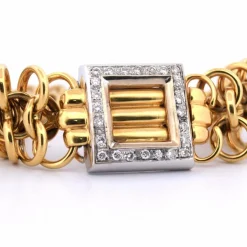 BRACELET EN OR 18 KT ET DIAMANTS