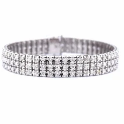 BRACELET EN OR BLANC 18 KT - 30 g