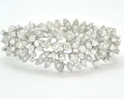 Bracelet en or blanc avec diamants de 6,30 ct