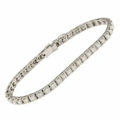 Bracelet en or blanc avec diamants