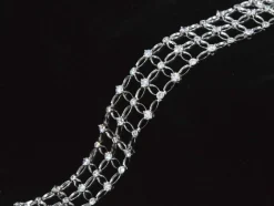 Bracelet en or blanc avec diamants