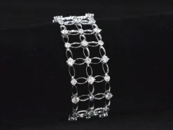 Bracelet en or blanc avec diamants