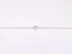 Bracelet en or blanc avec diamant 0,10 carat