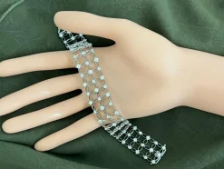 Bracelet en or blanc avec diamants