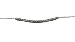 Bracelet en Or blanc, diamants noir