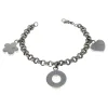 Bracelet en or blanc, diamants naturels