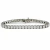 Bracelet en or blanc, diamants