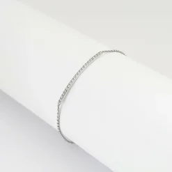 Bracelet en or blanc et diamants