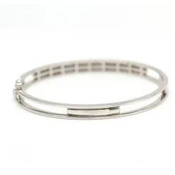 Bracelet en or blanc et diamants