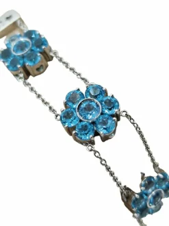 Bracelet en or blanc et topaze Pasquale Bruni
