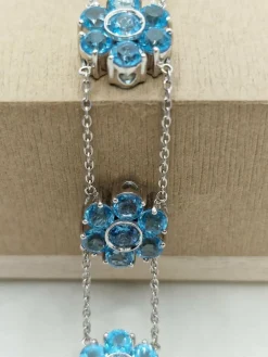 Bracelet en or blanc et topaze Pasquale Bruni