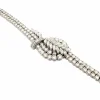 Bracelet en or blanc serti de diamants