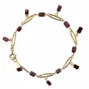 Bracelet en or et grenats