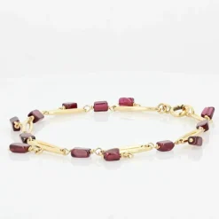 Bracelet en or et grenats