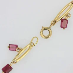 Bracelet en or et grenats