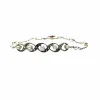 bracelet en or et platine de style art déco avec diamants et perles