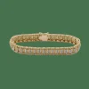 Bracelet en or jaune avec diamants taille huit-huit