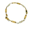 Bracelet en or jaune avec perles