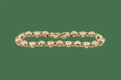 Bracelet en or jaune avec petits coeurs