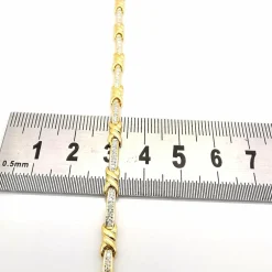 Bracelet en or jaune diamants