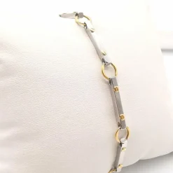 Bracelet en or jaune et acier