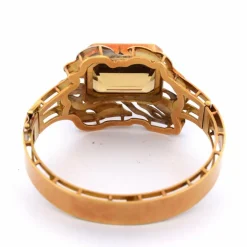 Bracelet en or jaune et citrine des années 80