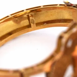 Bracelet en or jaune et citrine des années 80