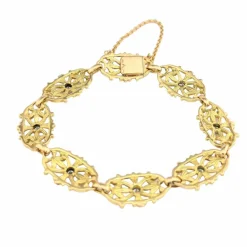 Bracelet en or jaune et diamants