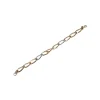 Bracelet en or jaune et or blanc