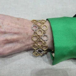 Bracelet en or jaune et or blanc 18 carats