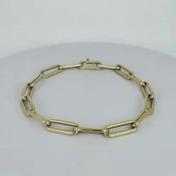 Bracelet en or jaune fermé pour toujours