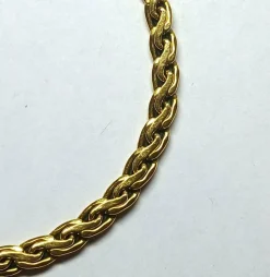 Bracelet en or jaune, maille double