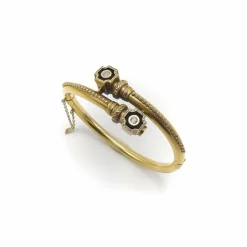 bracelet en or néo-étrusque avec diamants