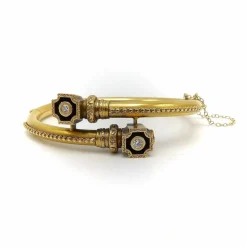 bracelet en or néo-étrusque avec diamants