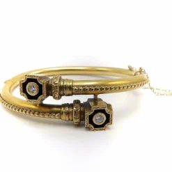 bracelet en or néo-étrusque avec diamants