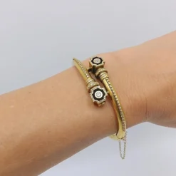 bracelet en or néo-étrusque avec diamants