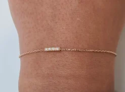 Bracelet en Or rose, diamants