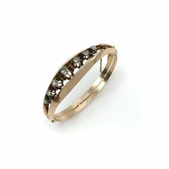 Bracelet en or rose et diamants taille rose
