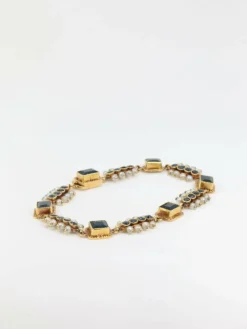 Bracelet en or, saphirs et perles fines