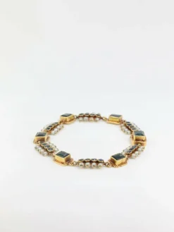 Bracelet en or, saphirs et perles fines