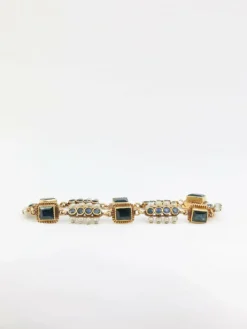 Bracelet en or, saphirs et perles fines