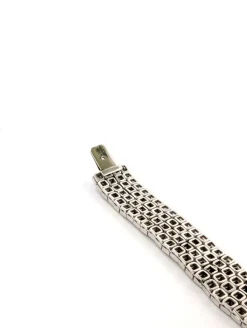 Bracelet en platine avec diamants