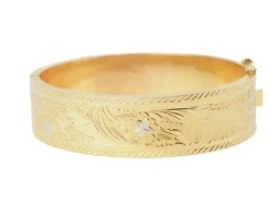 Bracelet esclave en or jaune