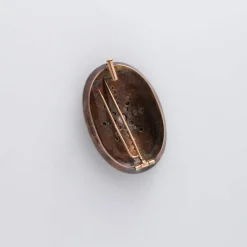 Bracelet et broche de deuil émaillés noir Diamants