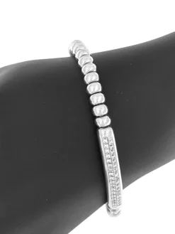Bracelet extensible Tresore or blanc diamants de Hulchi Belluni