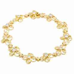 Bracelet Filigrane Or jaune Diamant