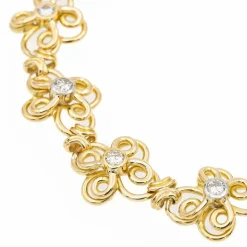 Bracelet Filigrane Or jaune Diamant
