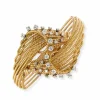 Bracelet fils d'or et diamants
