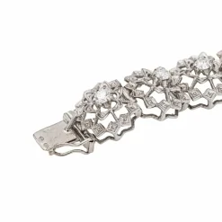 Bracelet Fleur Or blanc Diamant