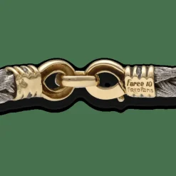 Bracelet Fre Vintage Force 10 en Or jaune 18k et Acier vers 1980, 17 cm.